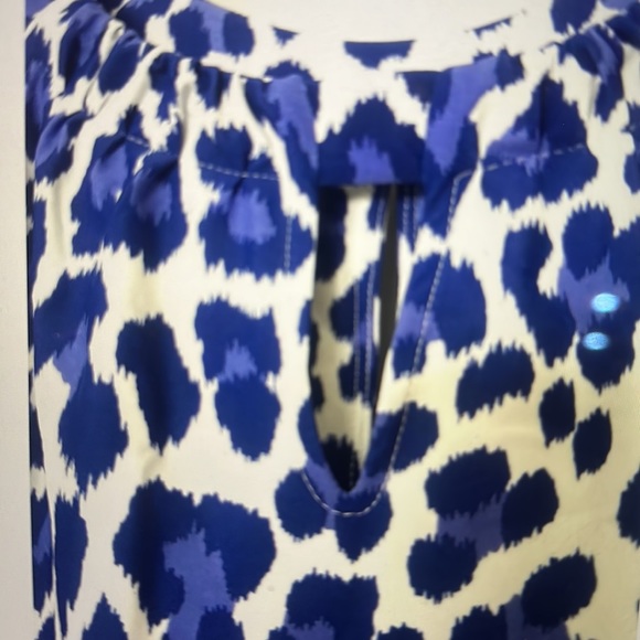 Jude Connally dress. Blue and white Leopard print. 80% nylon 20%spandex. - Picture 8 of 8